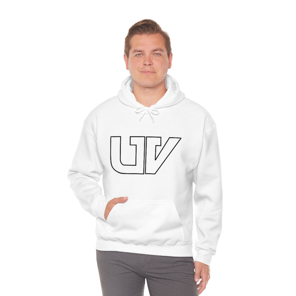 S-UV Hoodie White Logo - Extra Comfy & Stylish