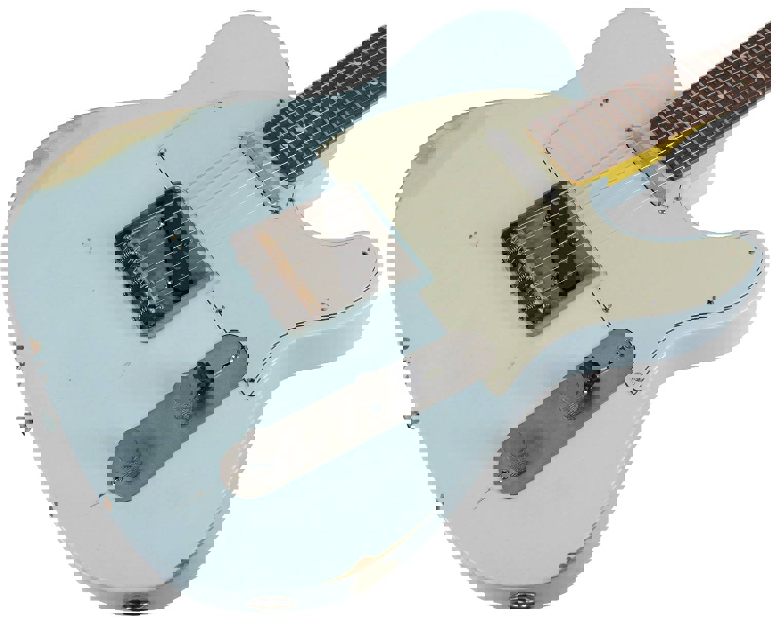 Nash T-63 Guitar, Sonic Blue, Medium Aging - Vintage Styled Tele Model