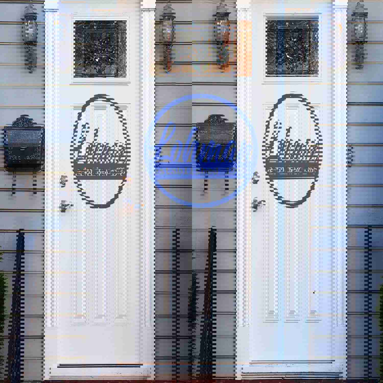 Personalized Family Name Monogram Sign - Custom Wall Decor for Home