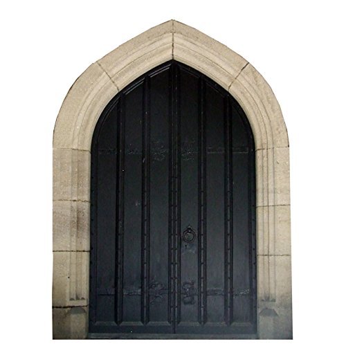 Black Gothic Fairy Door - Enchanted Wall Decal for Indoor Fairies