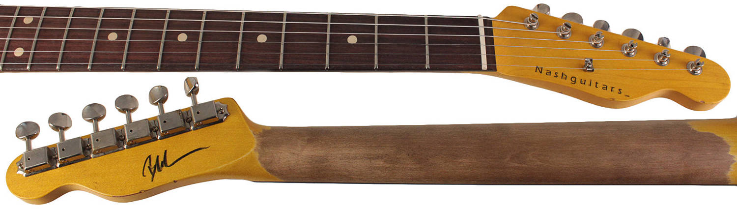 Nash T-63 Guitar, Gretsch Orange, Tortoise Shell, Light Aging