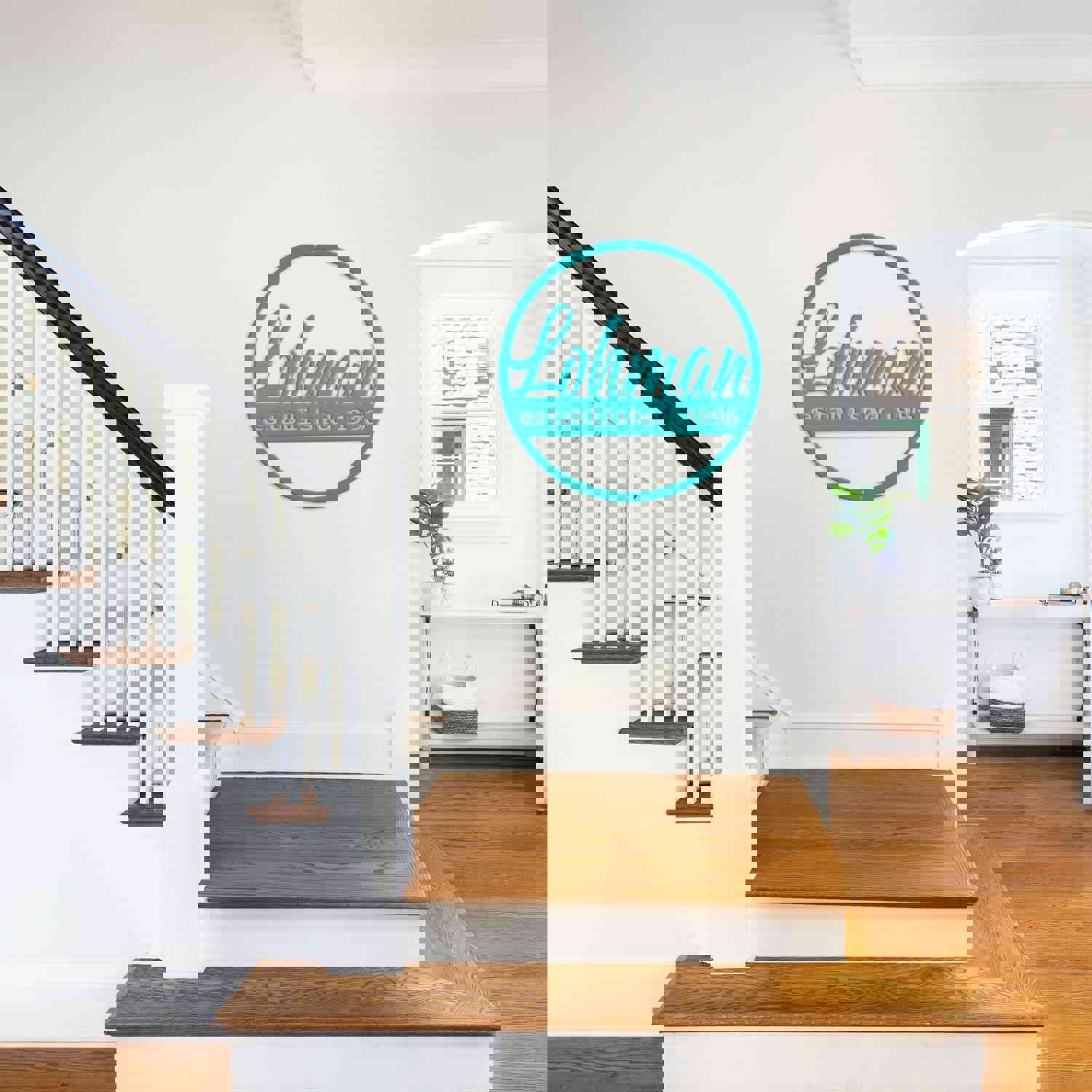 Personalized Family Name Monogram Sign - Custom Wall Decor for Home