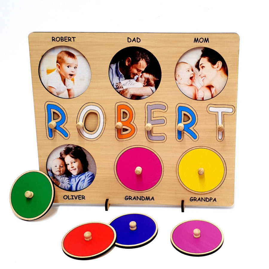 Personalized Wooden Name Puzzle - Fun & Educational Birthday Gift for Kids