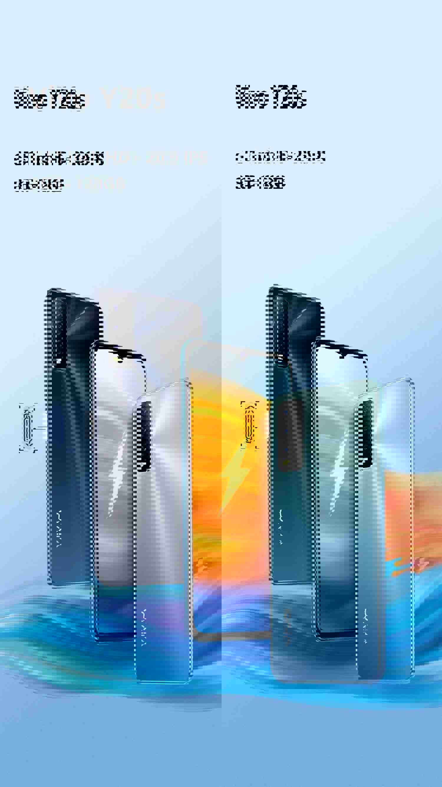 Original Vivo Y20s 6.51 inch HD+ IPS 13.0MP Camera 5000mAh Battery 8GB+128GB 4G Smart Phone