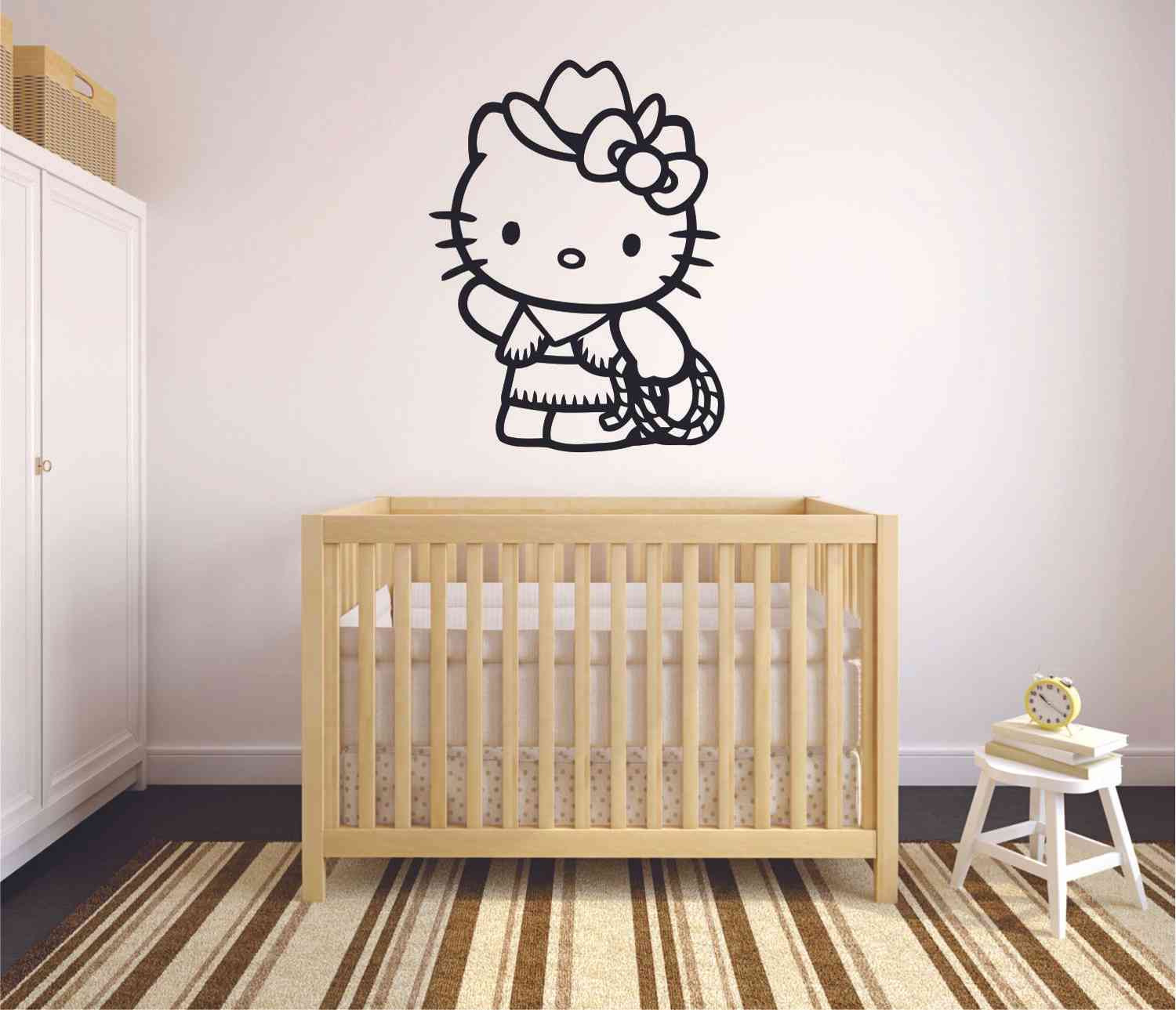 Hello Kitty Cowgirl Cowboy Sanrio Character Cartoon Vinyl Wall Sticker Decal