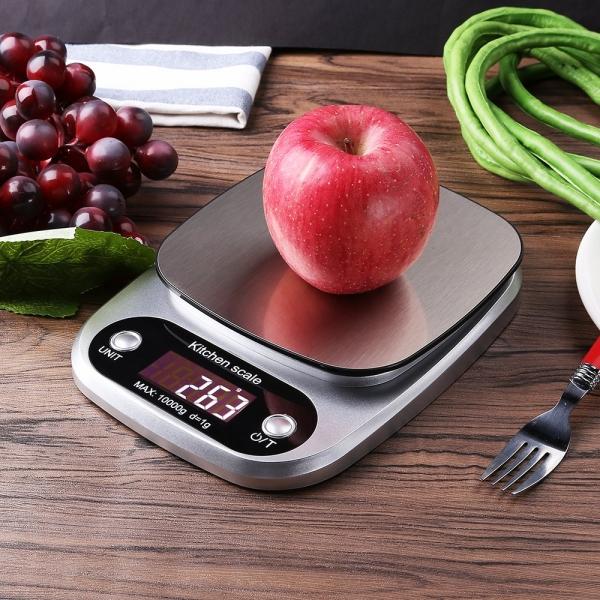 Accurate Digital Kitchen Scale with LCD Display - 10kg/1g Precision for Baking & Cooking