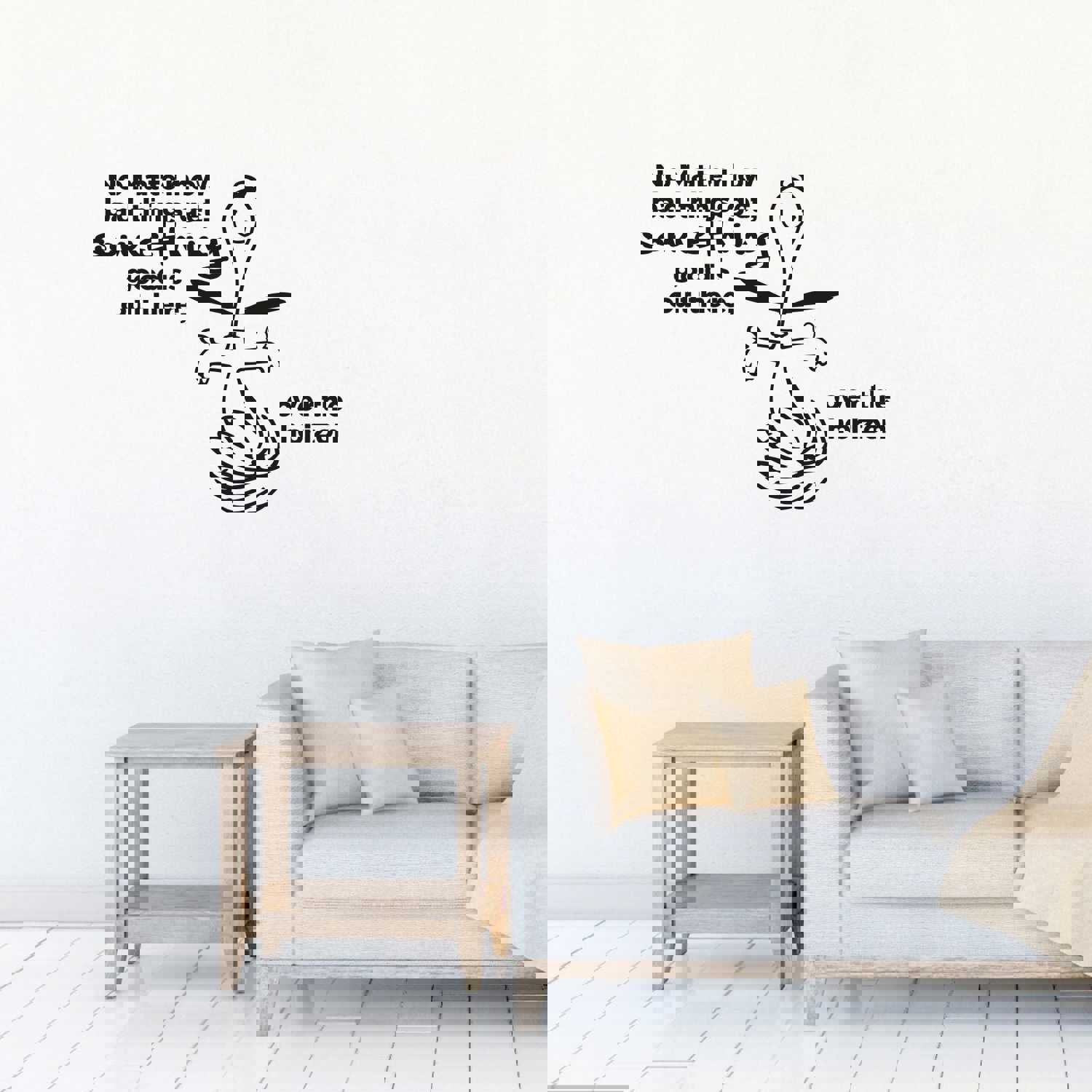 Snoopy Vinyl Wall Art Sticker Decal - No Matter How Bad Things Get