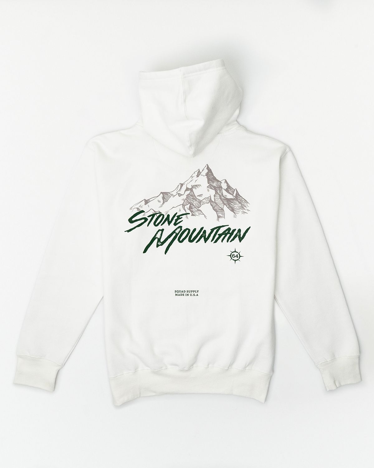 StoneMountain64 Squad Supply Hoodie - Mid-weight Cotton Blend with Screenprint Detail