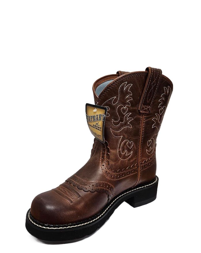 Ariat Women Fatbaby Saddle Medium Western Boot Russet Rebel 10000860