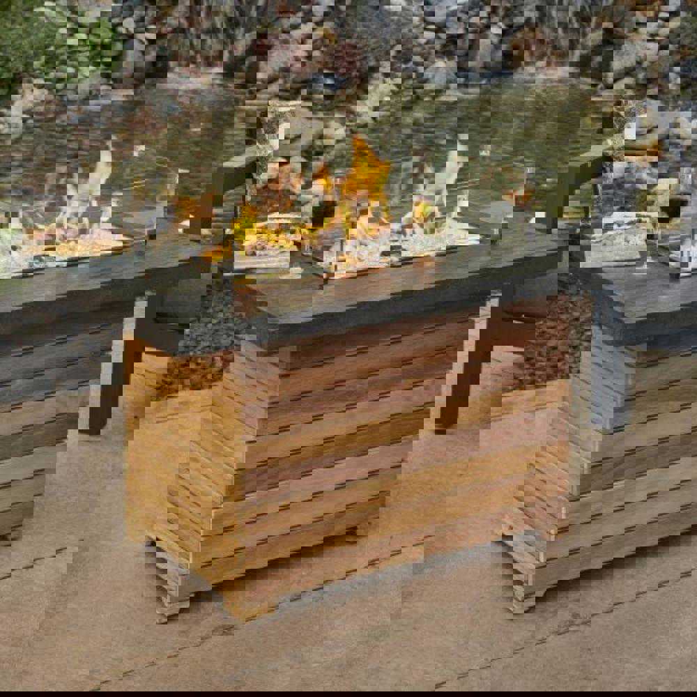 The Outdoor GreatRoom Company Darien 42-Inch Rectangular Gas Fire Pit Table