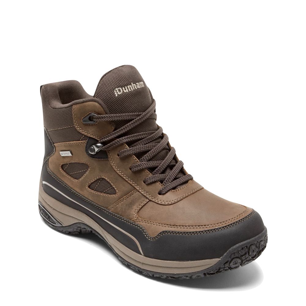 Dunham Mens Cloud Plus Mid II Waterproof Boot - Brown