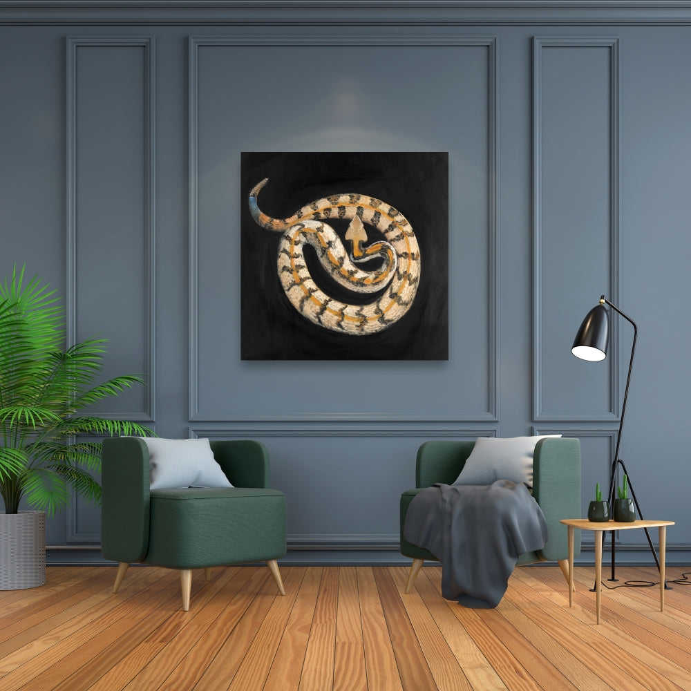 Southern Timber Rattlesnake Fine Art Gallery Wrapped Canvas 36x36