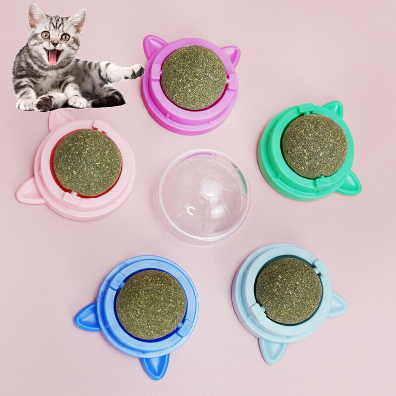 New Catnip Toys Energy Ball for Cats - Fun Licking Snacks & Nutrition Pet Ball