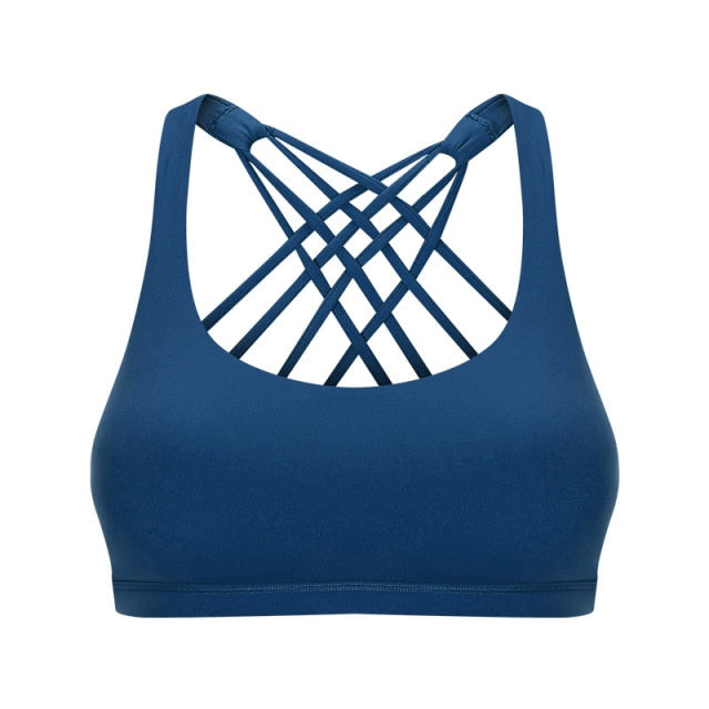 Women's Crisscross Fitness Bra - Supportive & Stylish Workout Essential