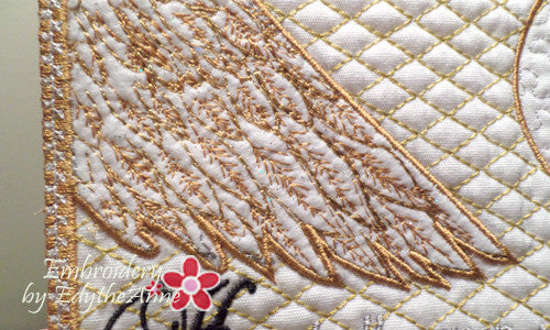 PSALM 91 SET OF 2 Gods Prayer of Protection IN THE HOOP Faith Based Mug Mat/Mug Rugs