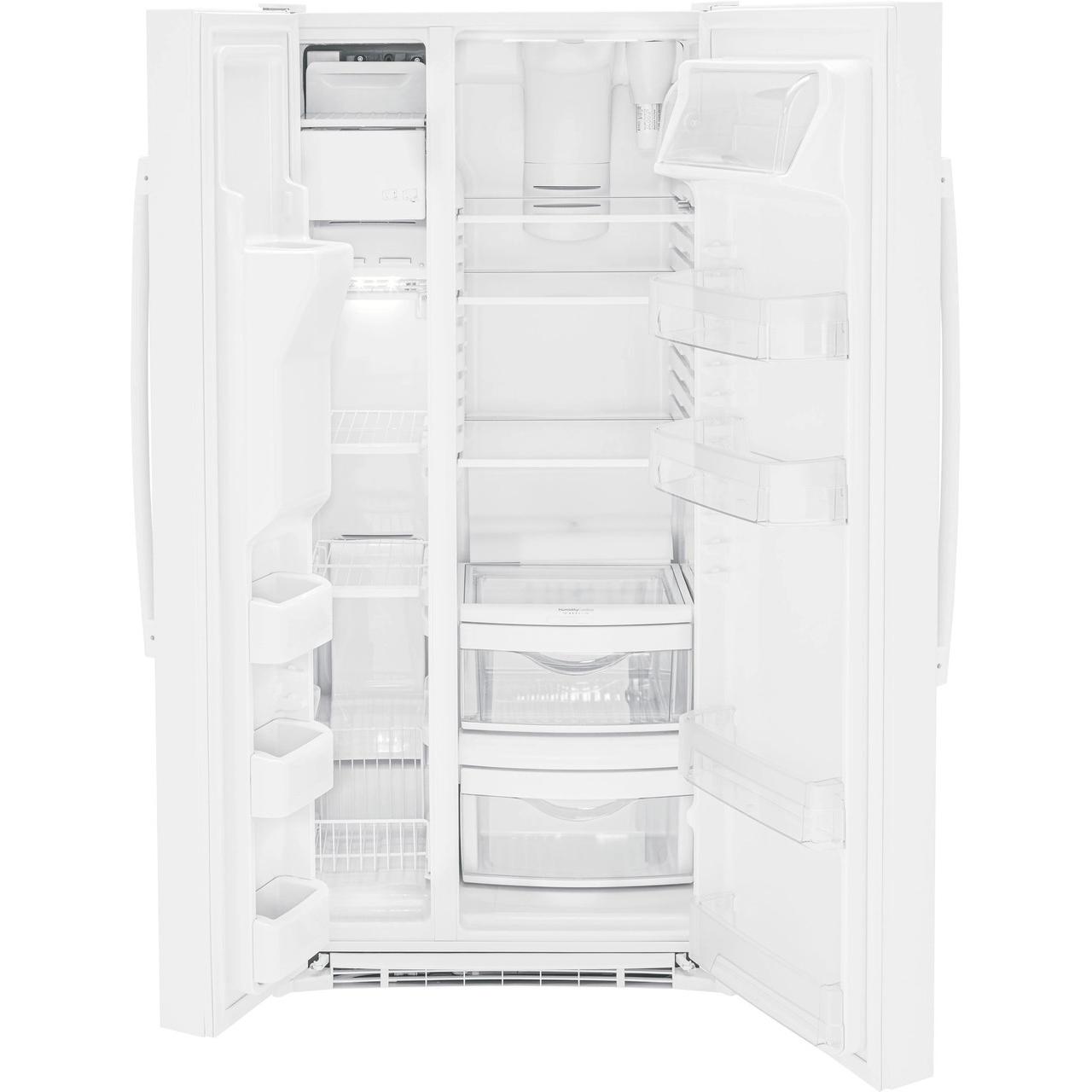 GE 33-inch Side-By-Side Refrigerator with Water and Ice Dispenser