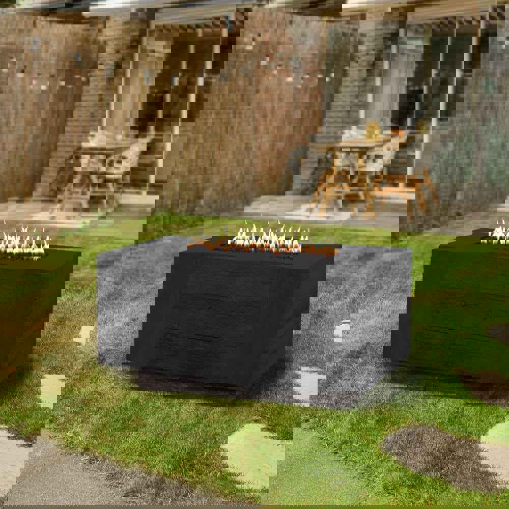 Top Fires Catalina Rectangular GFRC Gas Fire Pit - Electronic Ignition