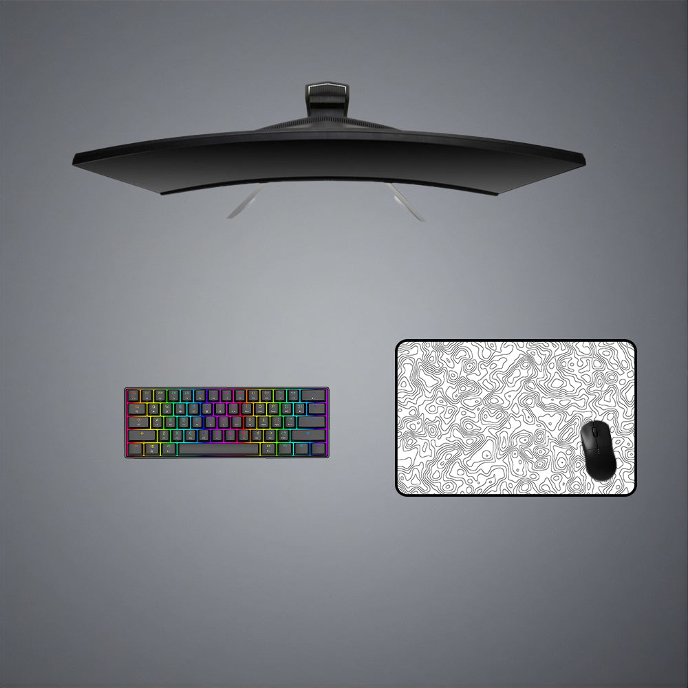Abstract Terrain Design Gaming Mouse Pad - M to XXL Size for Enhanced Gaming Experience