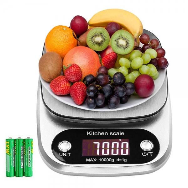 Accurate Digital Kitchen Scale with LCD Display - 10kg/1g Precision for Baking & Cooking
