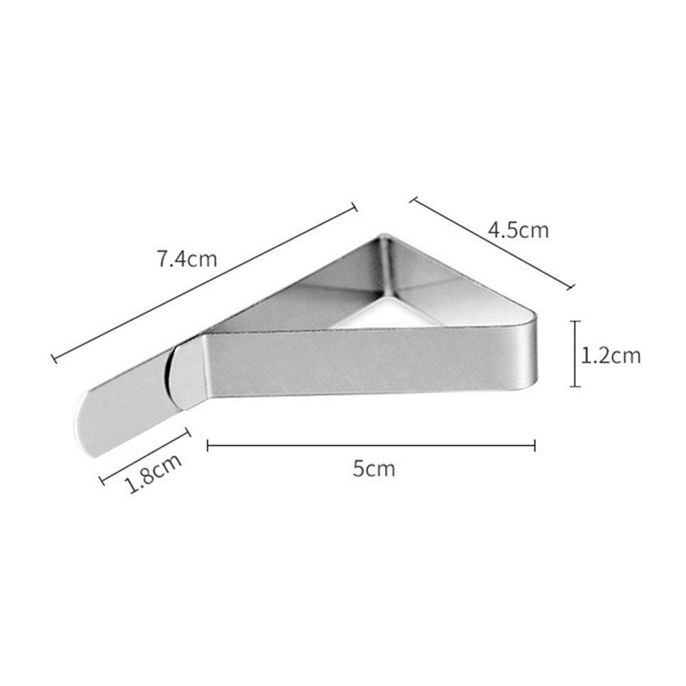 12PCS Stainless Steel Tablecloth Clips Triangle Desk Table Cloth Cover Clamps