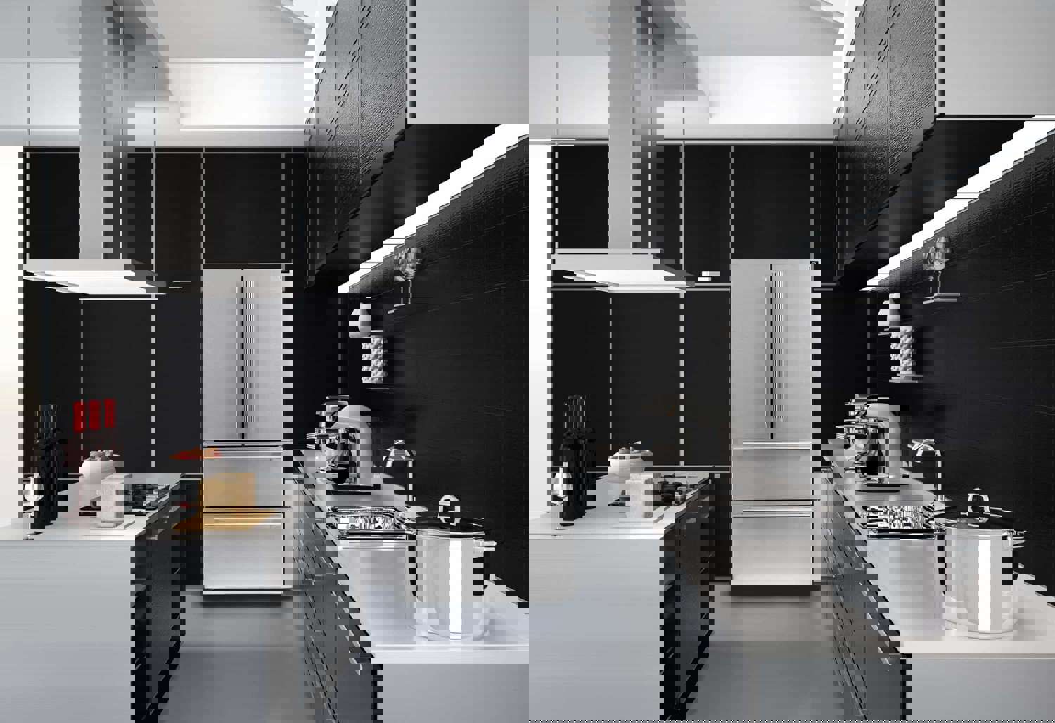 Forno 36-Inch Moena French Door Refrigerator - 19 cu.ft with Double Freezer Drawer and Ice Maker (FFRBI1820-36SB)