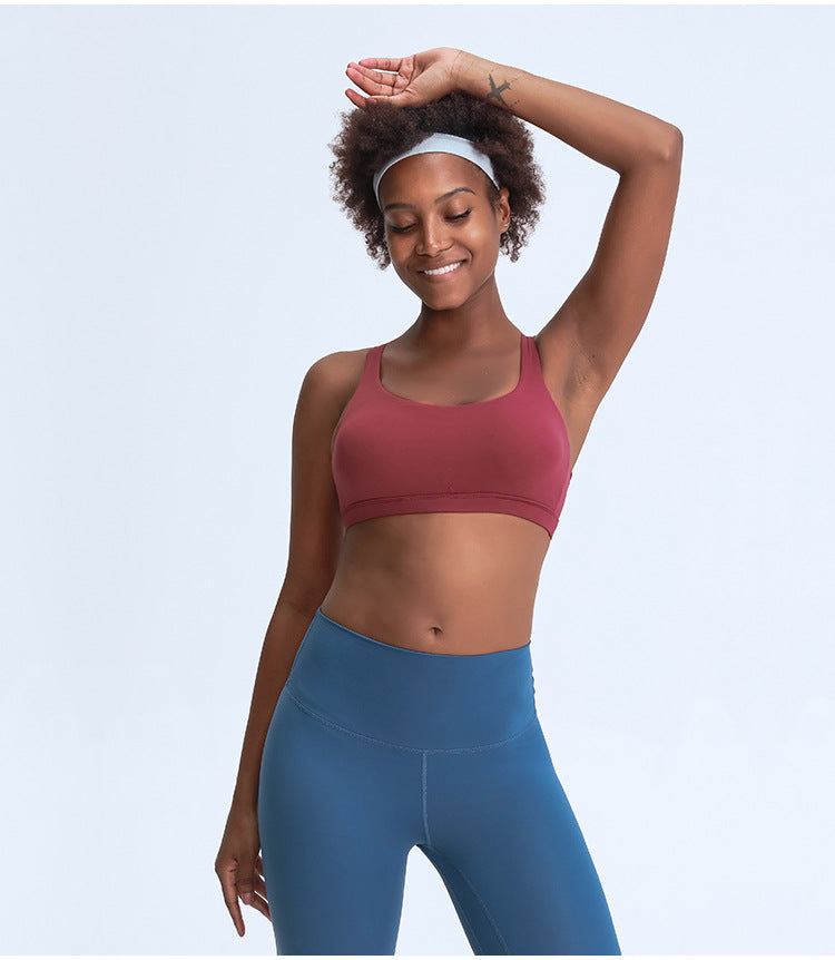 Women's Crisscross Fitness Bra - Supportive & Stylish Workout Essential