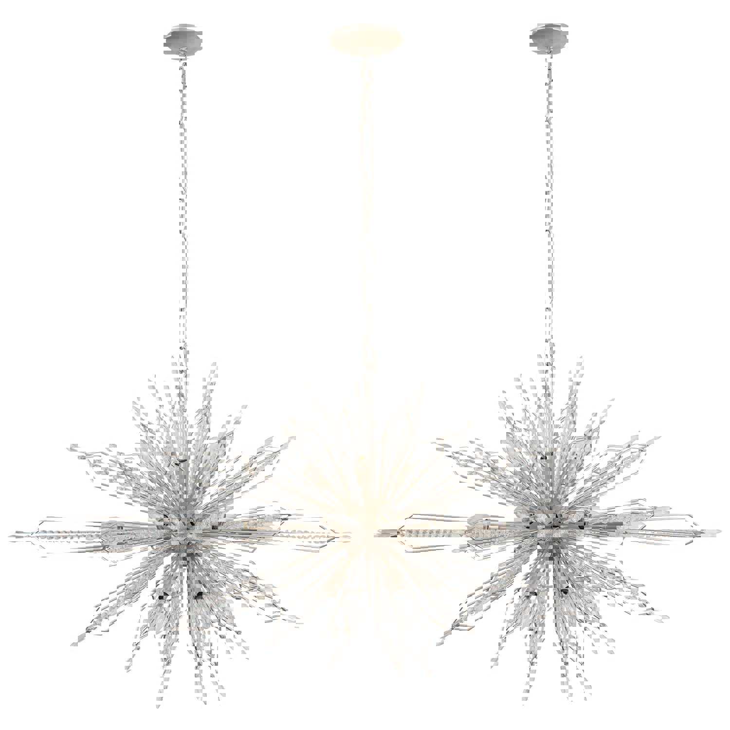 Orbital 20-Lt Oval Linear Pendant - Gold Dust