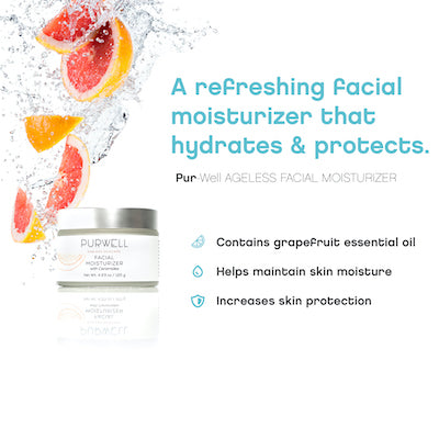 Pur-Well Living Ageless Skincare System (Facial Cleanser, Eye Cream, Moisturizer)