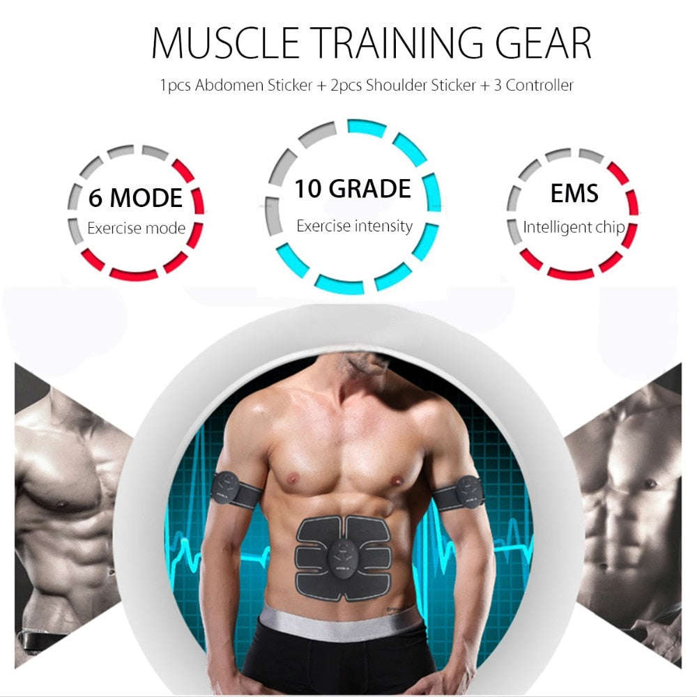 Wireless Muscle Stimulator Smart Fitness Abdominal Training Belt for Weight Loss