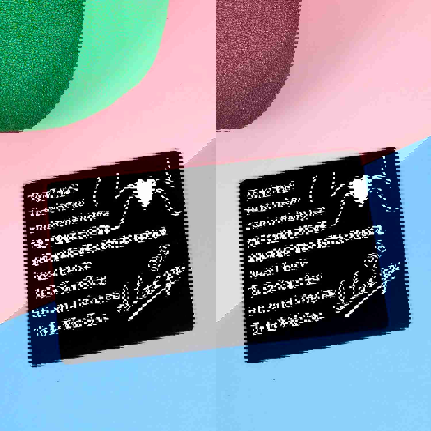 Romantic Wallet Insert Card for Husband, Boyfriend, Fiancé - Anniversary, Valentine's Day, Birthday Gift