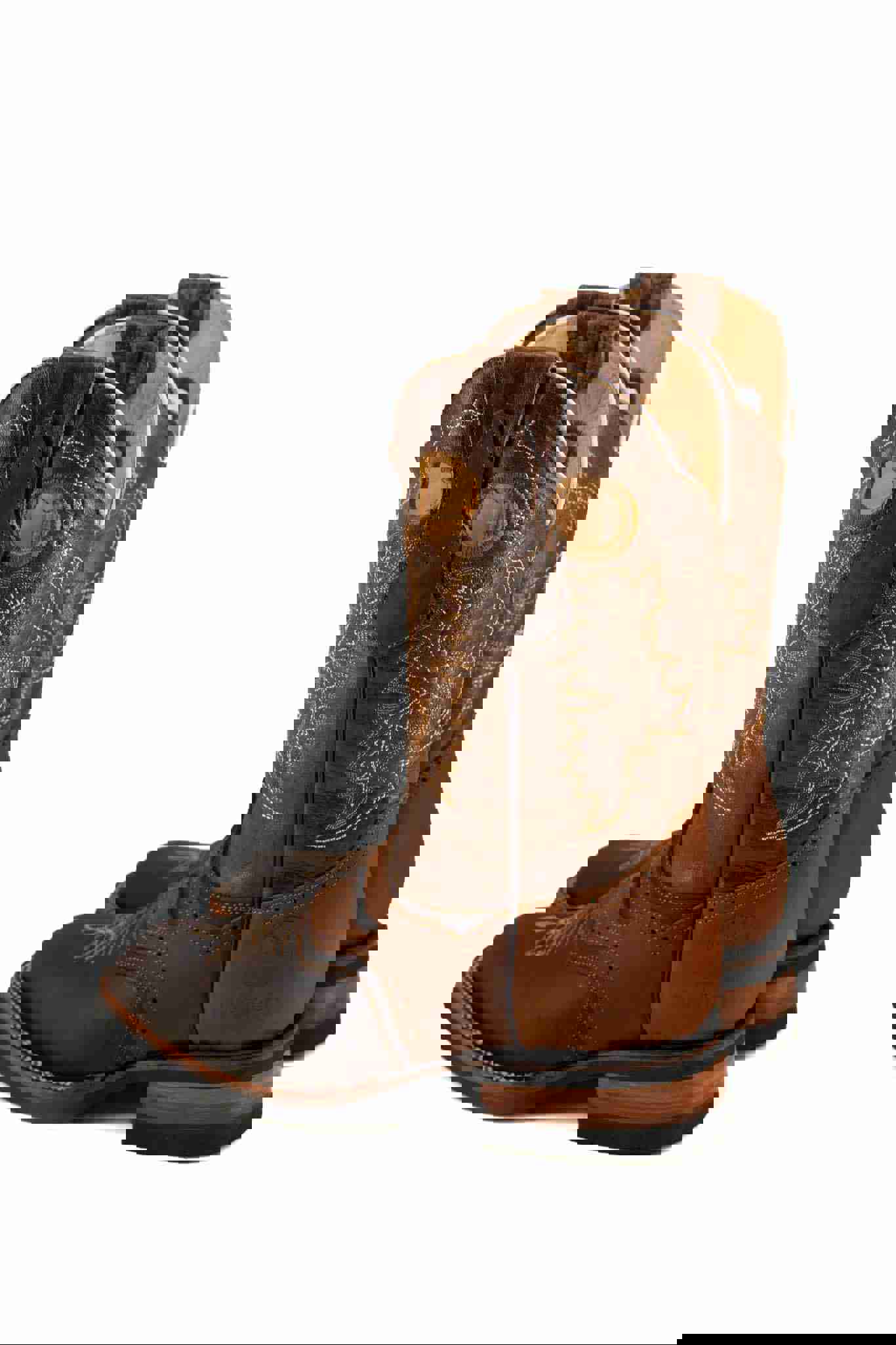 Est. 265 Crazy Rodeo Cowboy Boot - Genuine Leather Square Toe