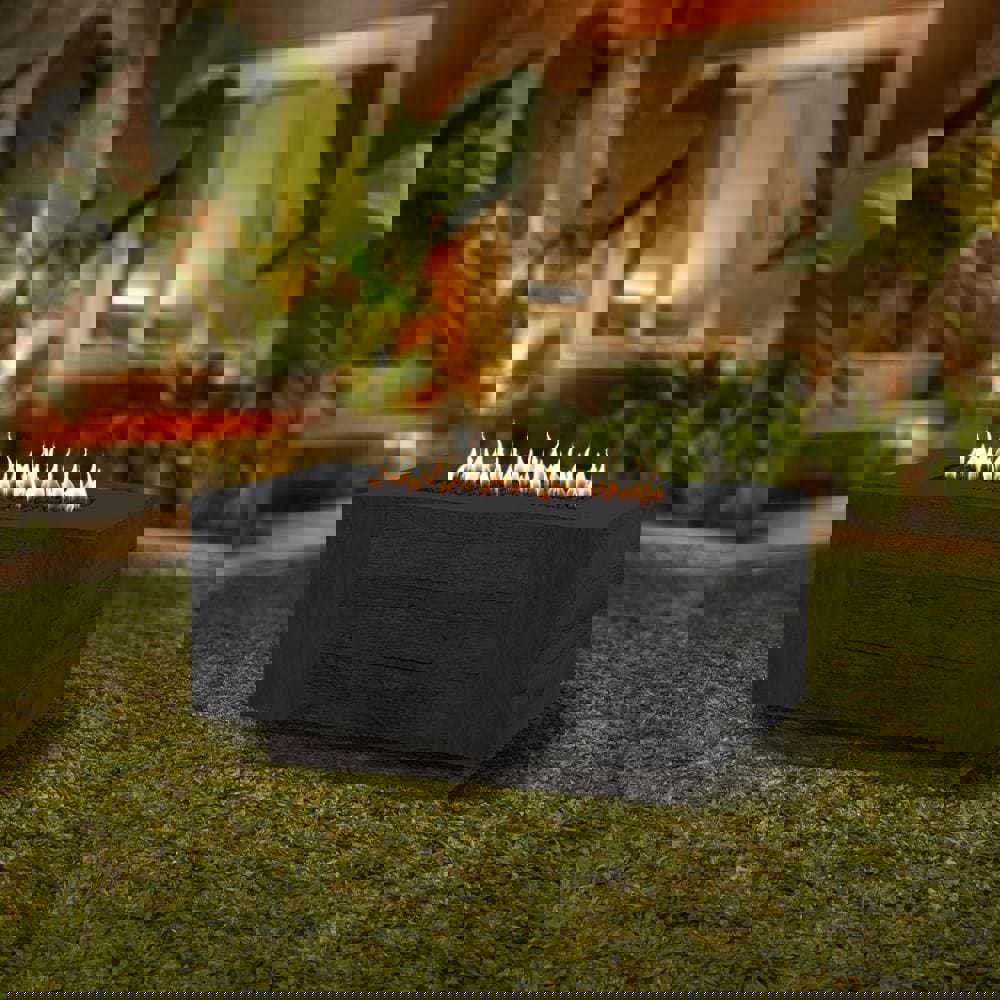 Top Fires Catalina Rectangular GFRC Gas Fire Pit - Electronic Ignition