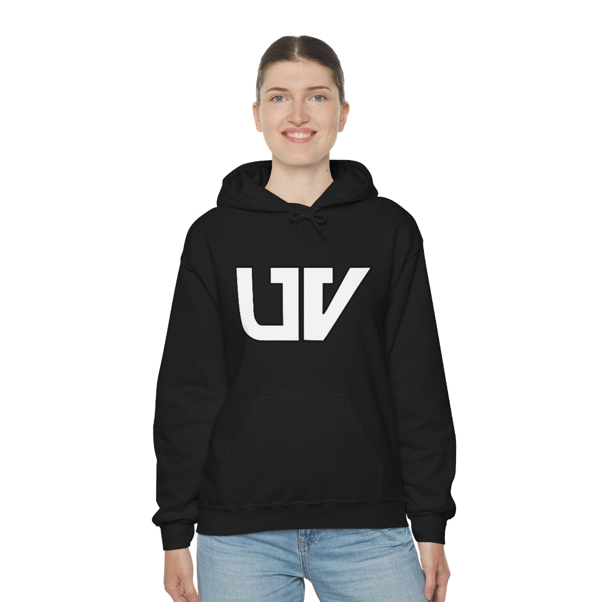 S-UV Hoodie White Logo - Extra Comfy & Stylish