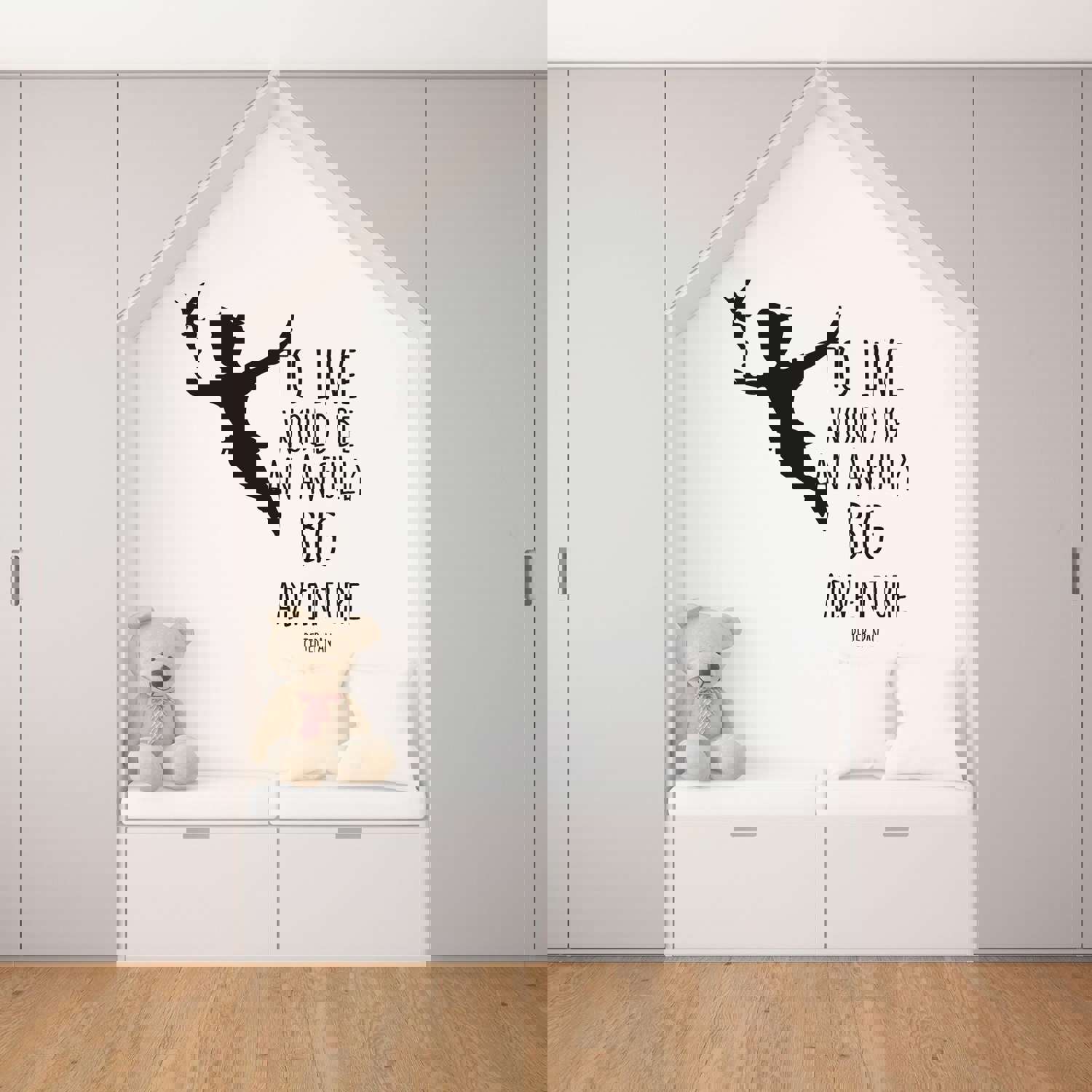 Girls Quotes Vinyl Wall Art Sticker Decal - To Live Would Be An Awfully Big Adventure