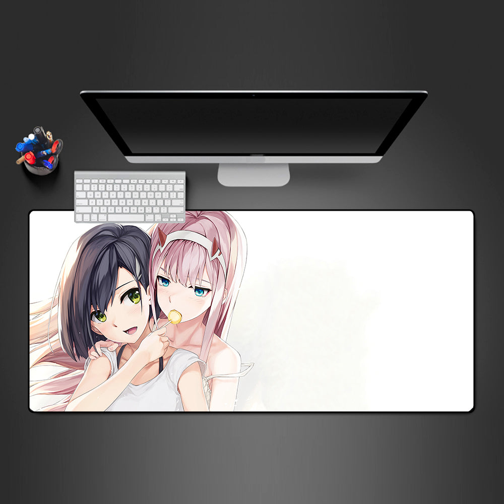 Anime Girls Lollipop Design Gaming Mouse Pad - M-XXL Size for Computer Desk