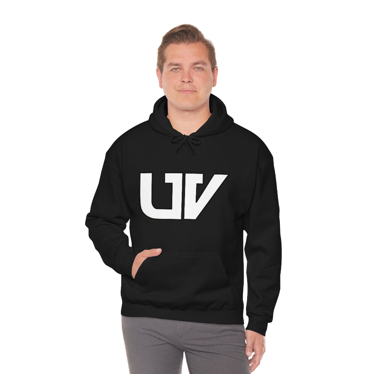 S-UV Hoodie White Logo - Extra Comfy & Stylish
