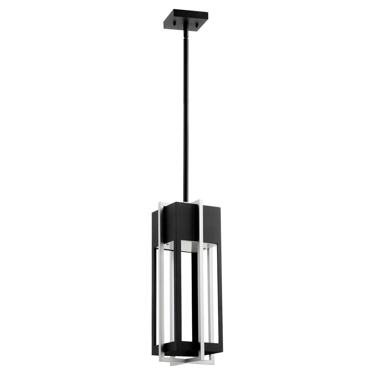 LED Outdoor Hanging Light - Geometric Design, Dimmable, 465 Lumens
