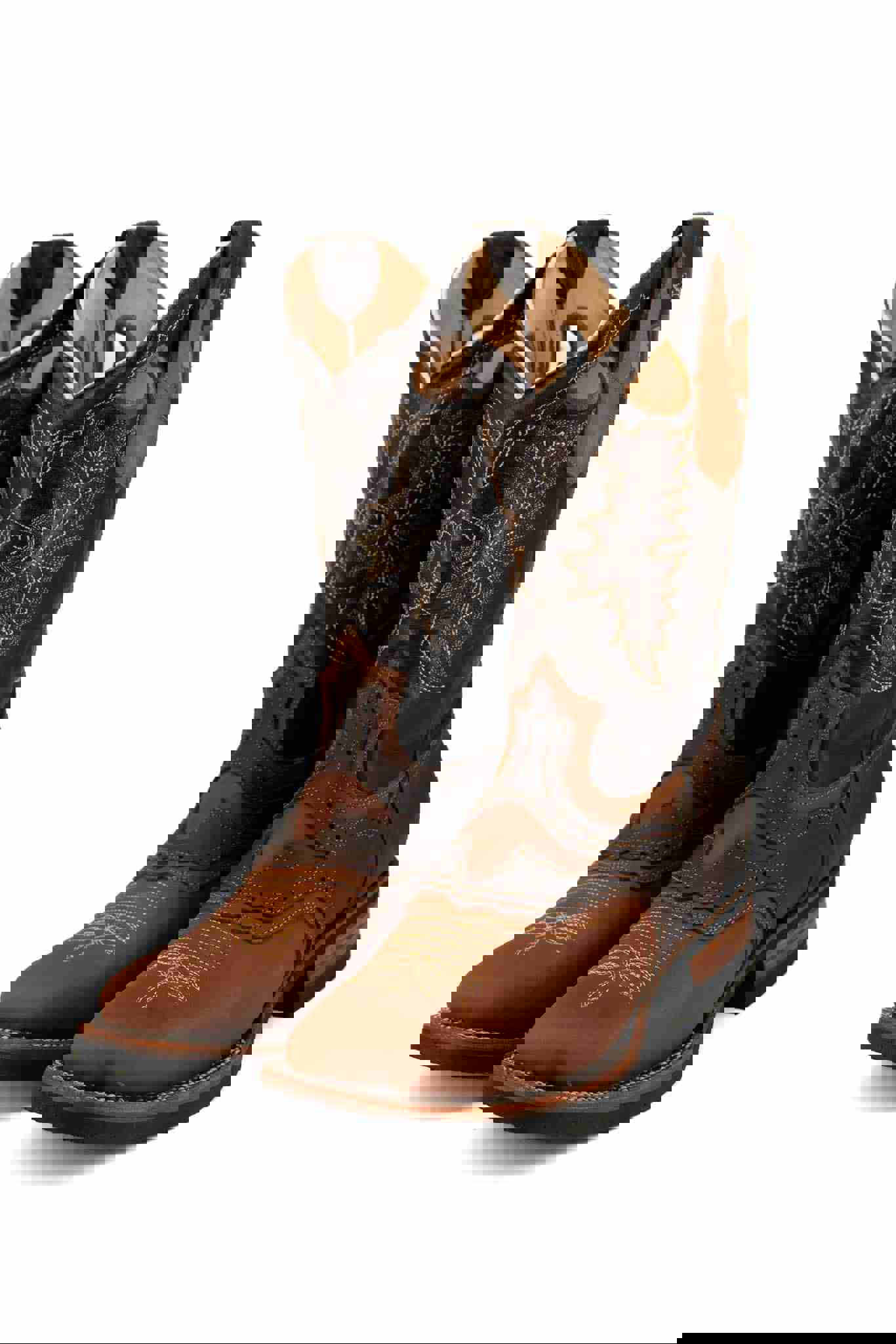 Est. 265 Crazy Rodeo Cowboy Boot - Genuine Leather Square Toe