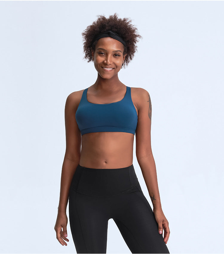 Women's Crisscross Fitness Bra - Supportive & Stylish Workout Essential