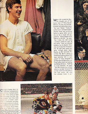 Vintage 1970 Boston Bruins Bobby Orr Hockey Life Magazine
