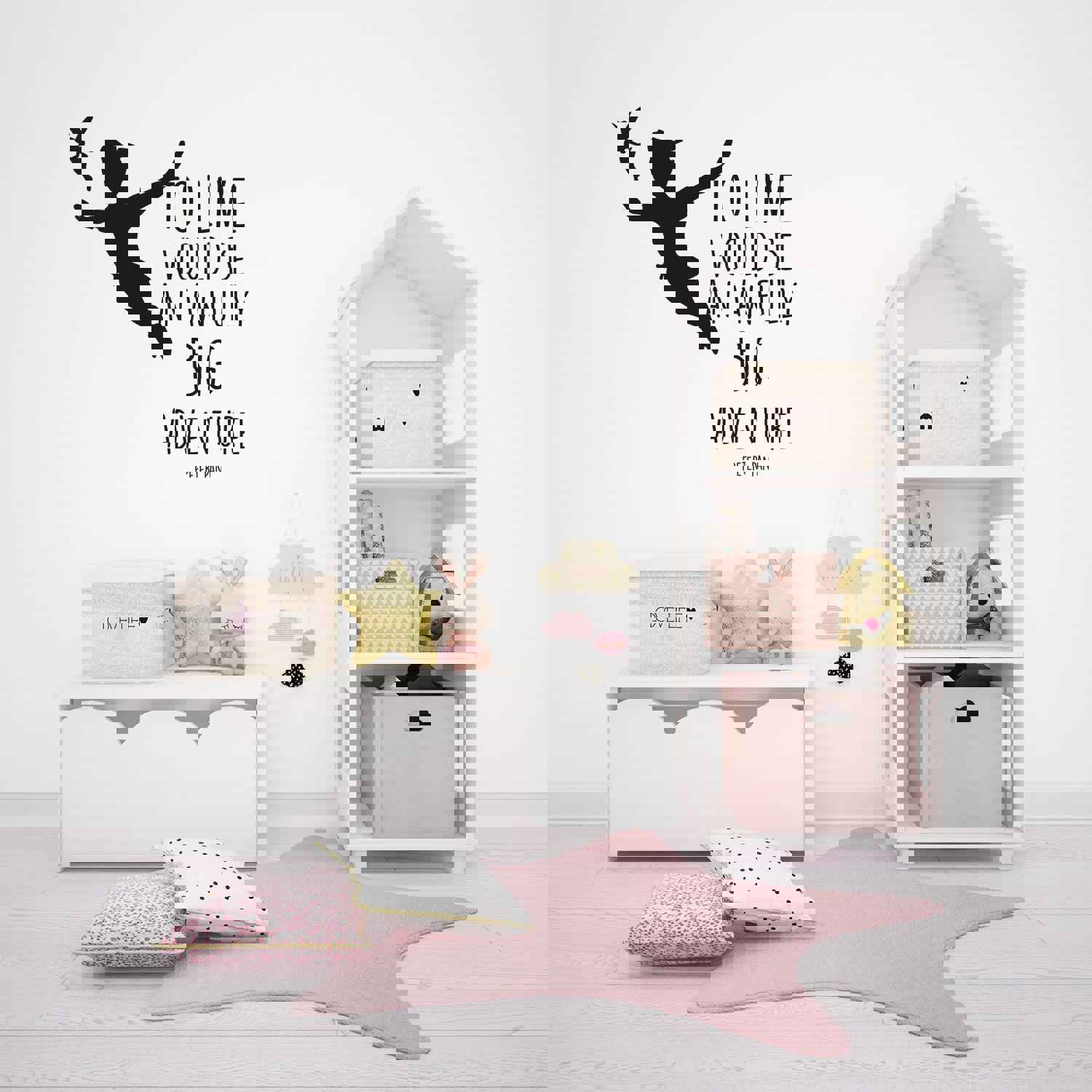 Girls Quotes Vinyl Wall Art Sticker Decal - To Live Would Be An Awfully Big Adventure