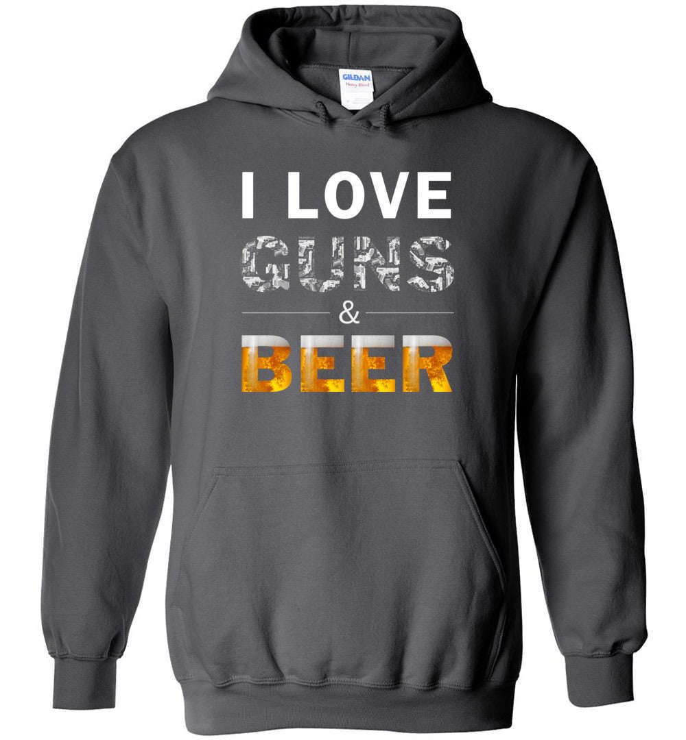 I Love Guns & Beer Men's Hoodie - Premium Quality & Unique Design