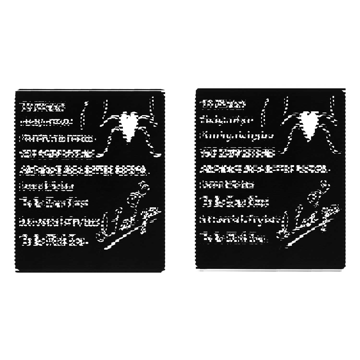 Romantic Wallet Insert Card for Husband, Boyfriend, Fiancé - Anniversary, Valentine's Day, Birthday Gift