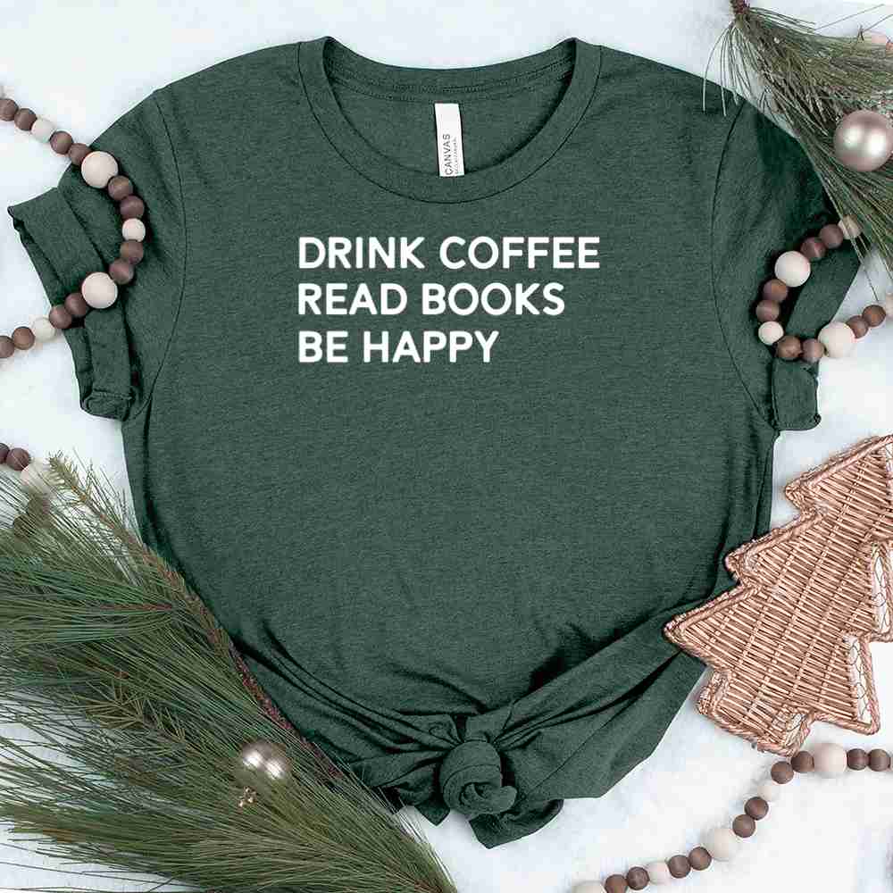 Unisex Drink Coffee Graphic Tee - Soft & Comfortable