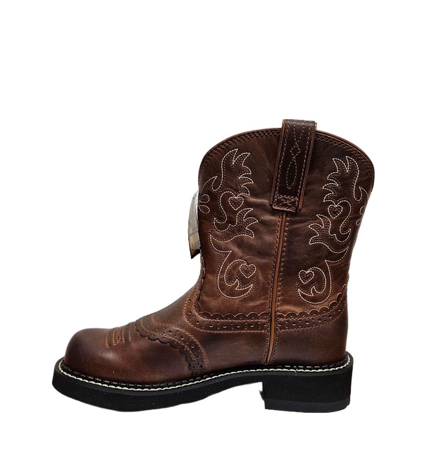 Ariat Women Fatbaby Saddle Medium Western Boot Russet Rebel 10000860