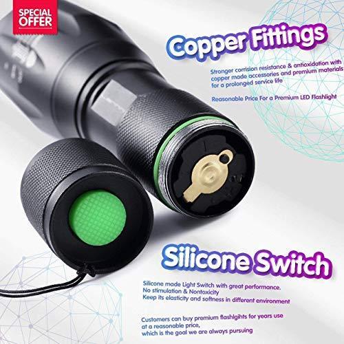 Super Bright LED Tactical Flashlight for Camping, Hiking & Outdoor Activities