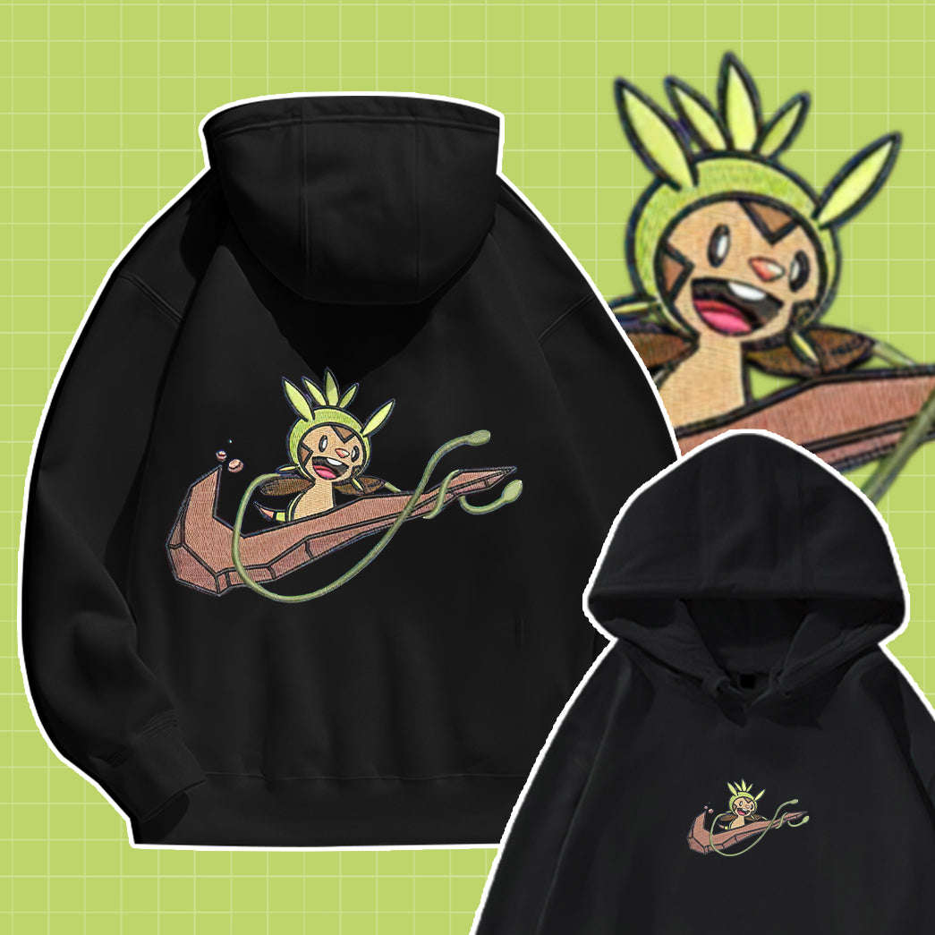 Chespin Simple Swoosh Custom 2-Side Printed Hoodie - Unisex Cotton Apparel