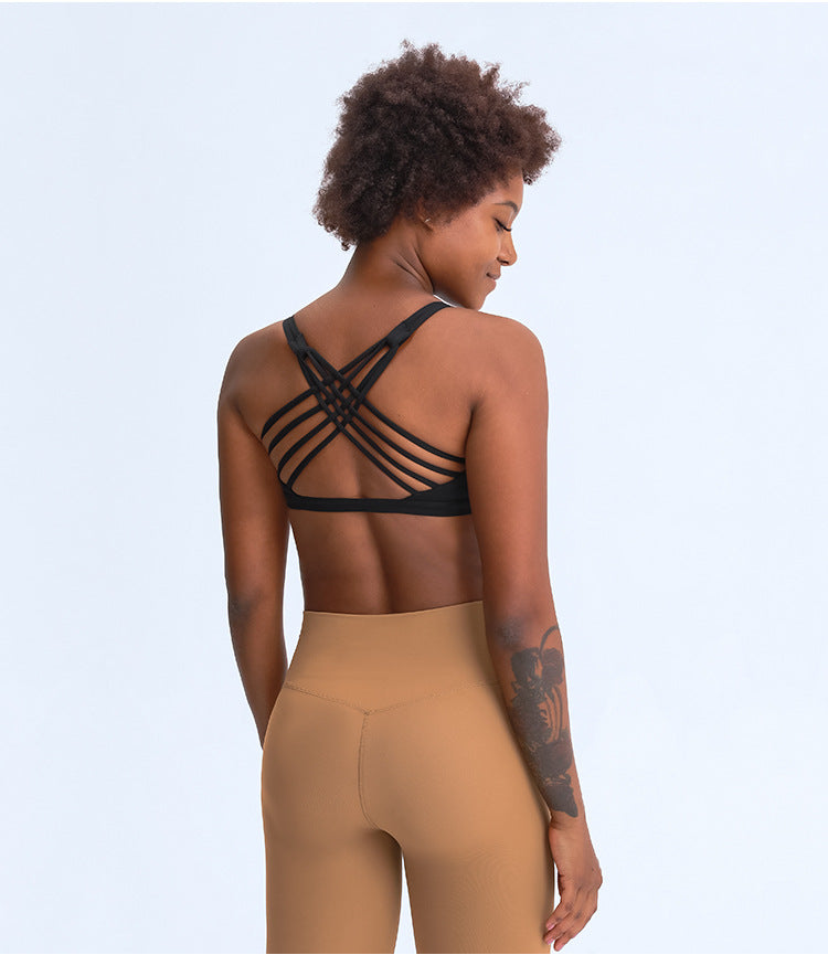 Women's Crisscross Fitness Bra - Supportive & Stylish Workout Essential