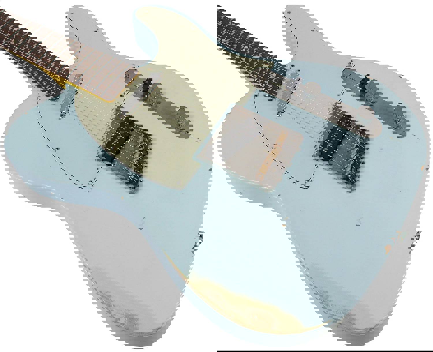 Nash T-63 Guitar, Sonic Blue, Medium Aging - Vintage Styled Tele Model