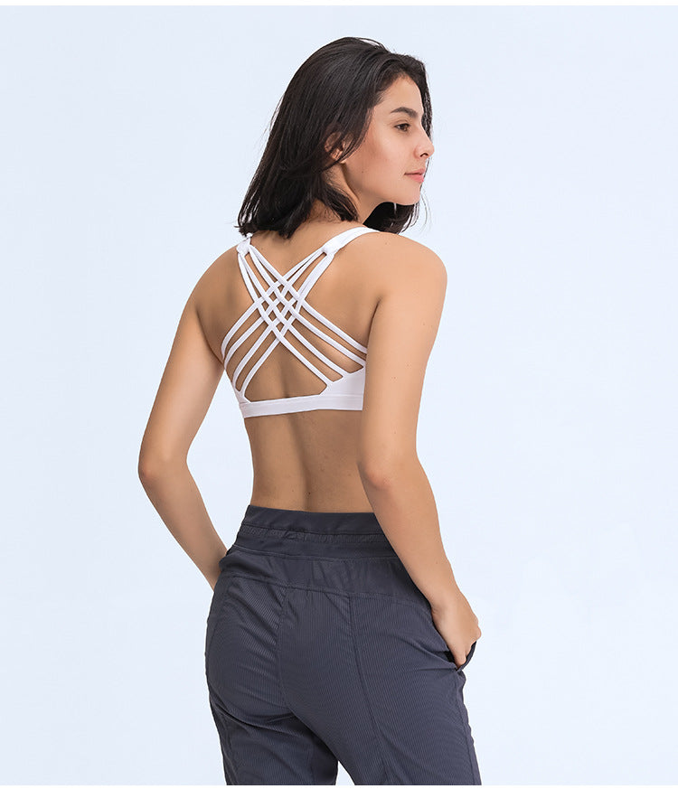 Women's Crisscross Fitness Bra - Supportive & Stylish Workout Essential